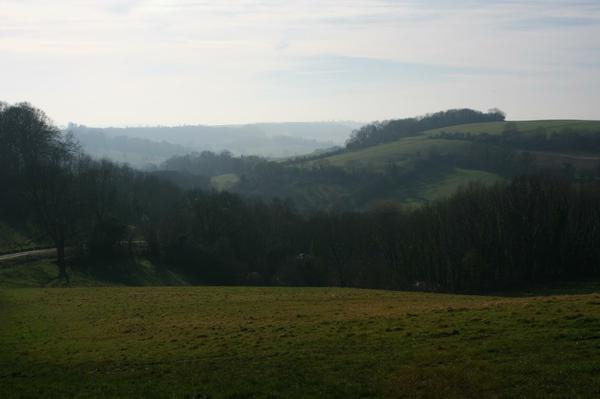 The rolling hills near Bath.