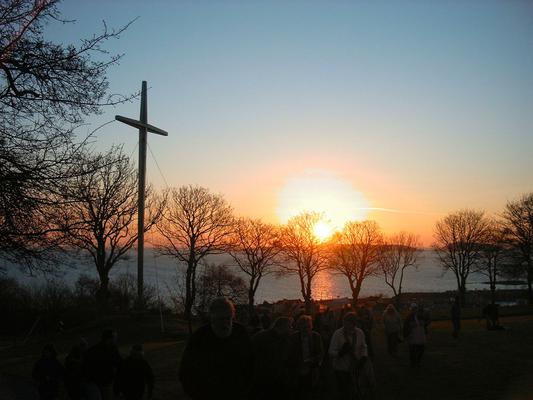 This was the sunrise on Easter day in Guernsey, 2007.