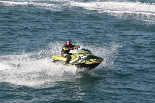 A mad jet-skier who was chasing the ferry I was on.