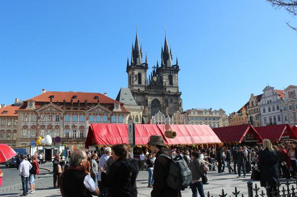 There was an Easter market filling one of the main squares all the time I was in Prague.