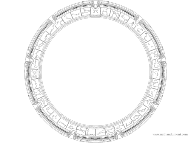 An image of the full ring of a Stargate