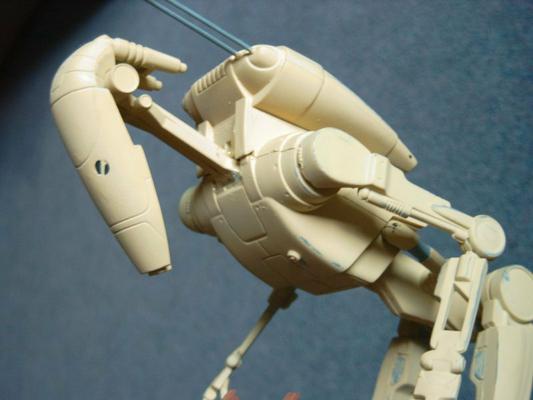 Another view of the upper part of the droid, showing the detailing again.