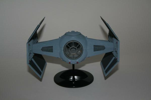 A front on view of the finished model.