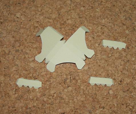 Cut out the corner parts.