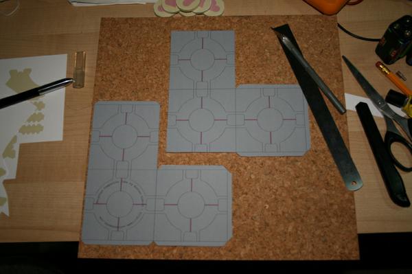 Cut out the main box.