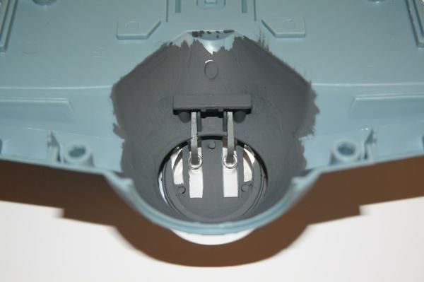 Just a minute or two to paint this section at the back of the cockpit, but a real improvement.
